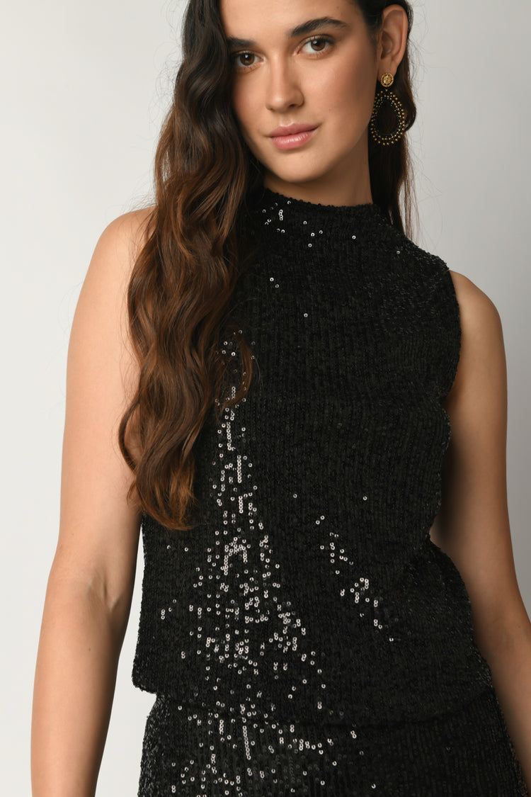 Top con paillettes