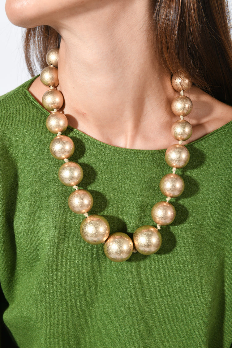Collana con perle oversize