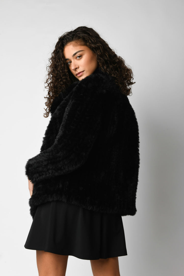 Giacca in faux fur