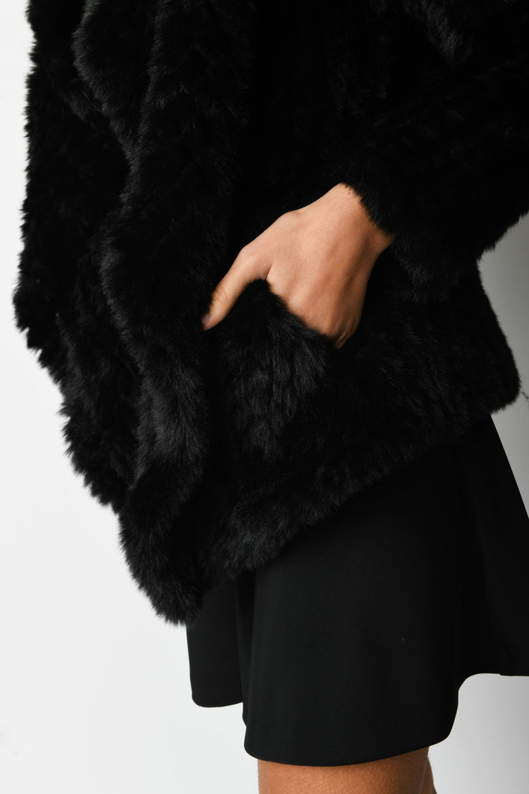 Giacca in faux fur